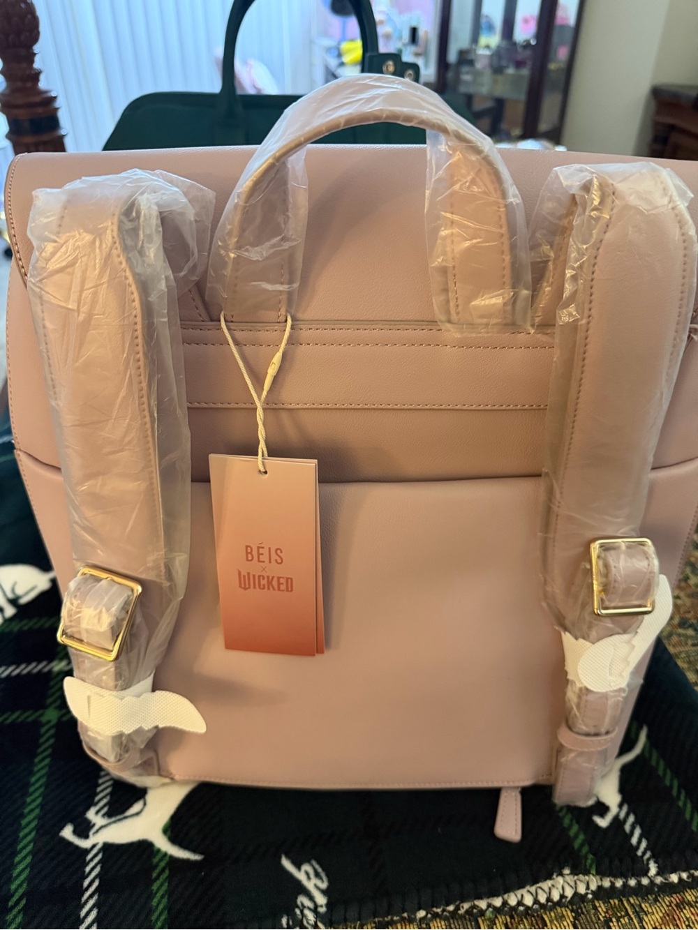 Beis Travel The Wicked Backpack in Wicked Pink